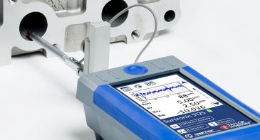 Surtronic surface roughness tester on component